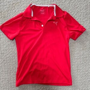 Puma Vibrant Red Polo Shirt
